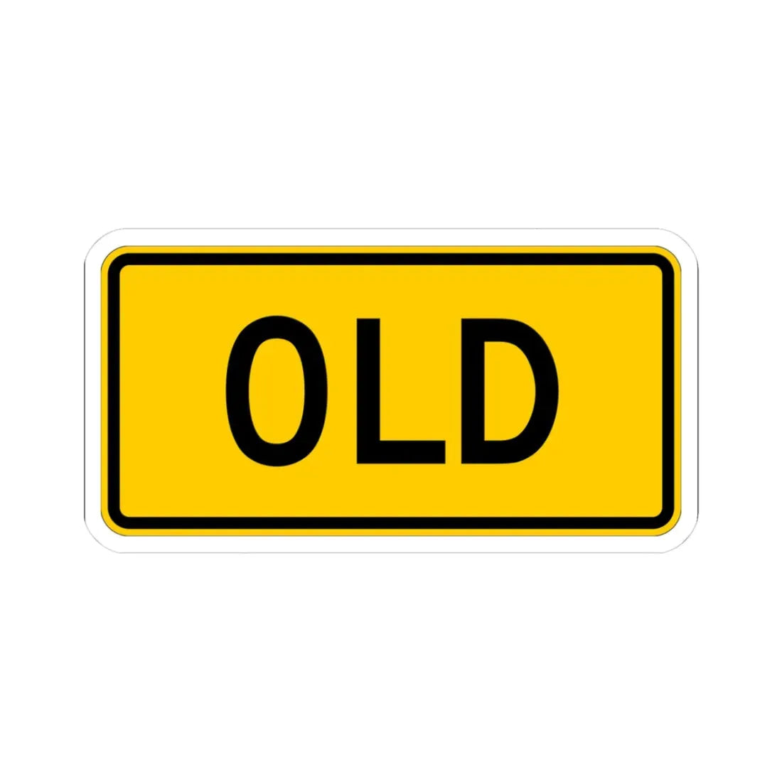 Old plate Wyoming (Wyoming) (Road Sign) STICKER Vinyl Kiss-Cut Decal 3 Inch White - The Sticker Space