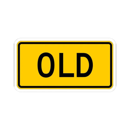 Old plate Wyoming (Wyoming) (Road Sign) STICKER Vinyl Kiss-Cut Decal - The Sticker Space