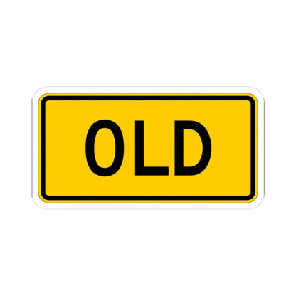 Old plate Wyoming (Wyoming) (Road Sign) STICKER Vinyl Kiss-Cut Decal - The Sticker Space