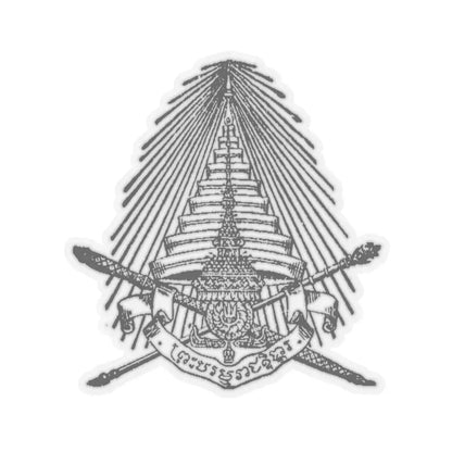 Old Seal of the Royal Command of Thailand (Thailand) STICKER Vinyl Kiss-Cut Decal 6 Inch Transparent - The Sticker Space