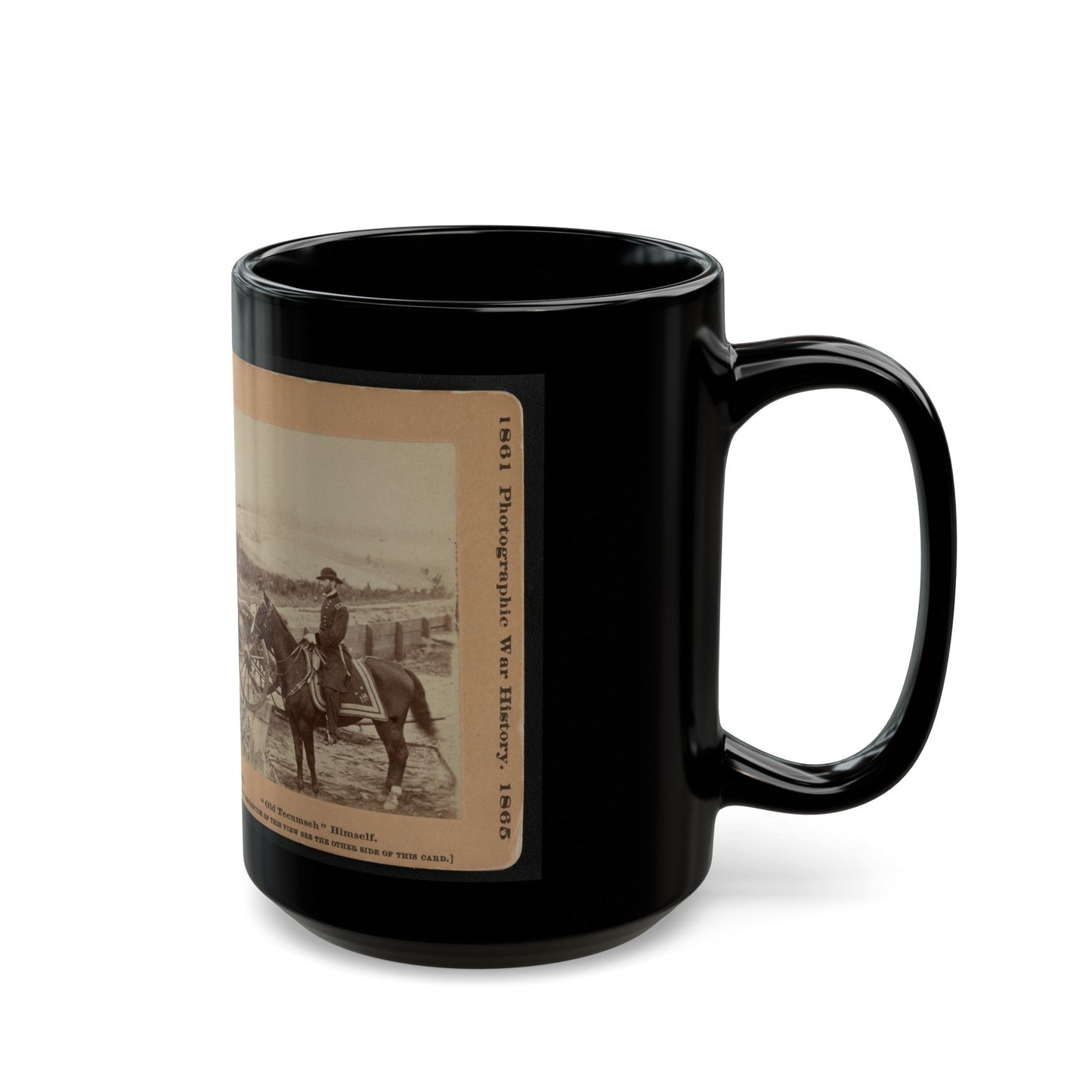 Old Tecumseh Himself (U.S. Civil War) Black Coffee Mug-The Sticker Space