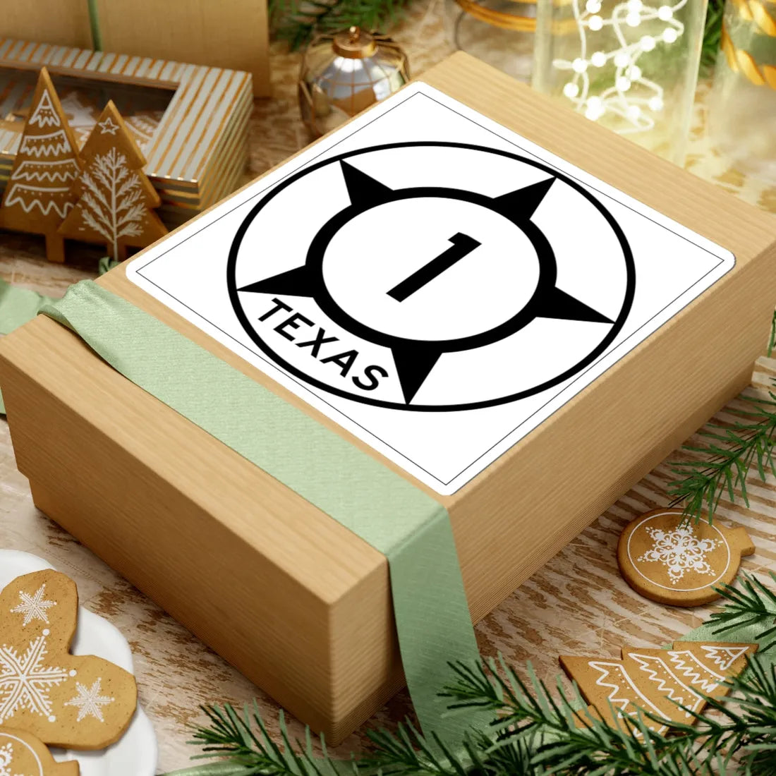 Old Texas 1 (Texas) (Road Sign) STICKER Vinyl Kiss-Cut Decal - The Sticker Space