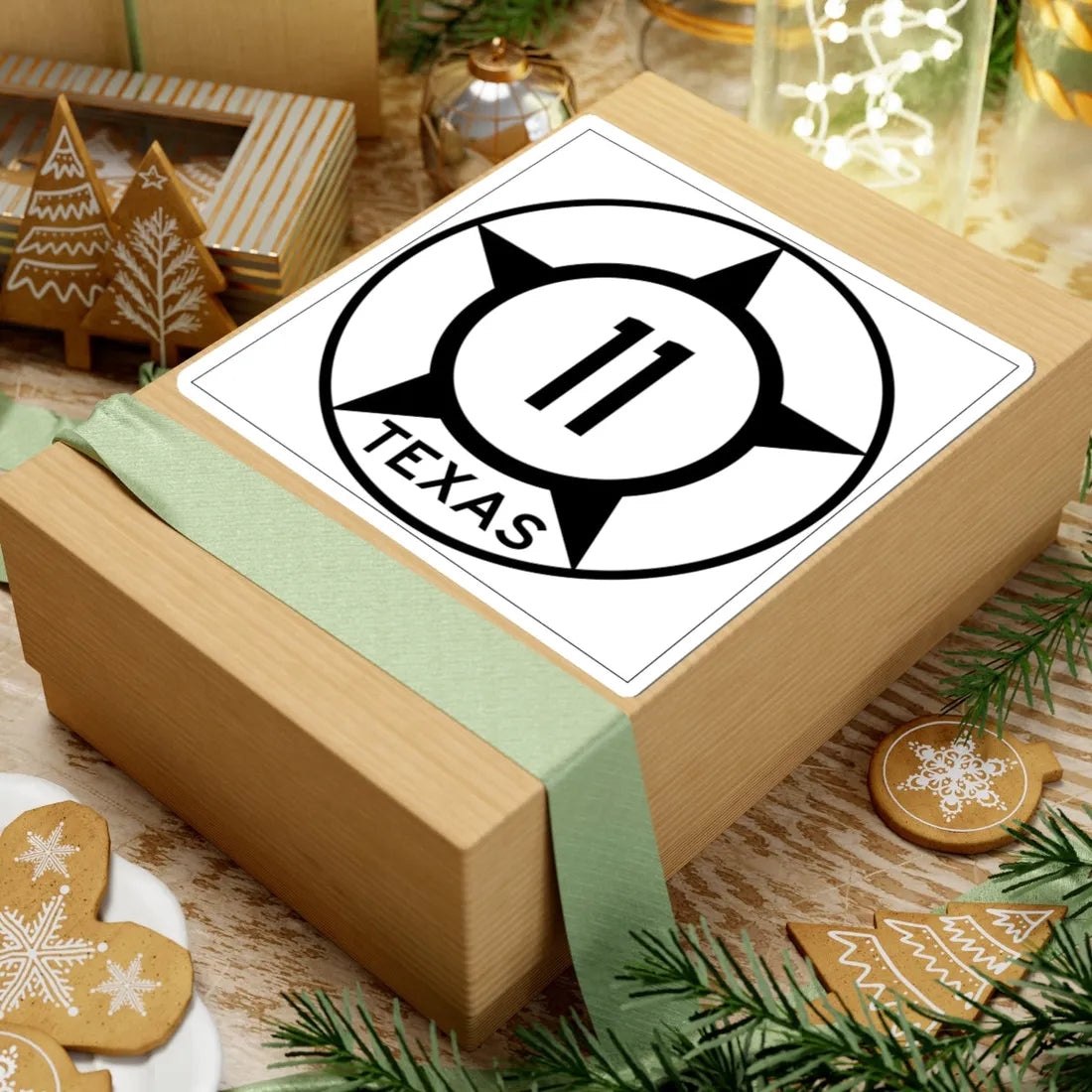 Old Texas 11 (Texas) (Road Sign) STICKER Vinyl Kiss-Cut Decal - The Sticker Space