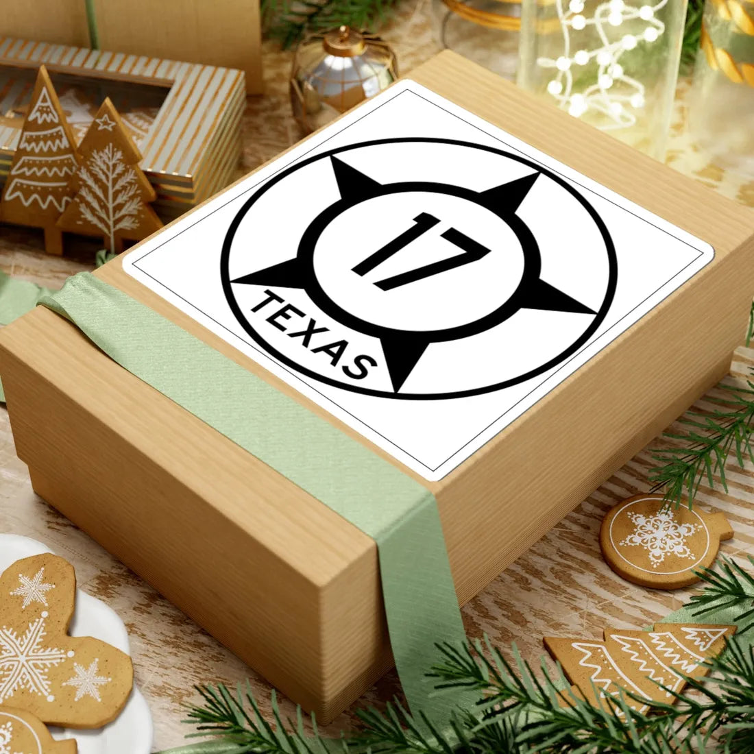 Old Texas 17 (Texas) (Road Sign) STICKER Vinyl Kiss-Cut Decal - The Sticker Space