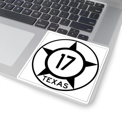 Old Texas 17 (Texas) (Road Sign) STICKER Vinyl Kiss-Cut Decal - The Sticker Space