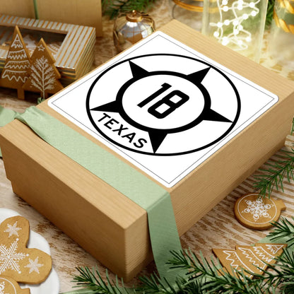 Old Texas 18 (Texas) (Road Sign) STICKER Vinyl Kiss-Cut Decal - The Sticker Space