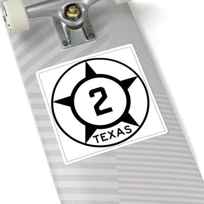 Old Texas 2 (Texas) (Road Sign) STICKER Vinyl Kiss-Cut Decal - The Sticker Space