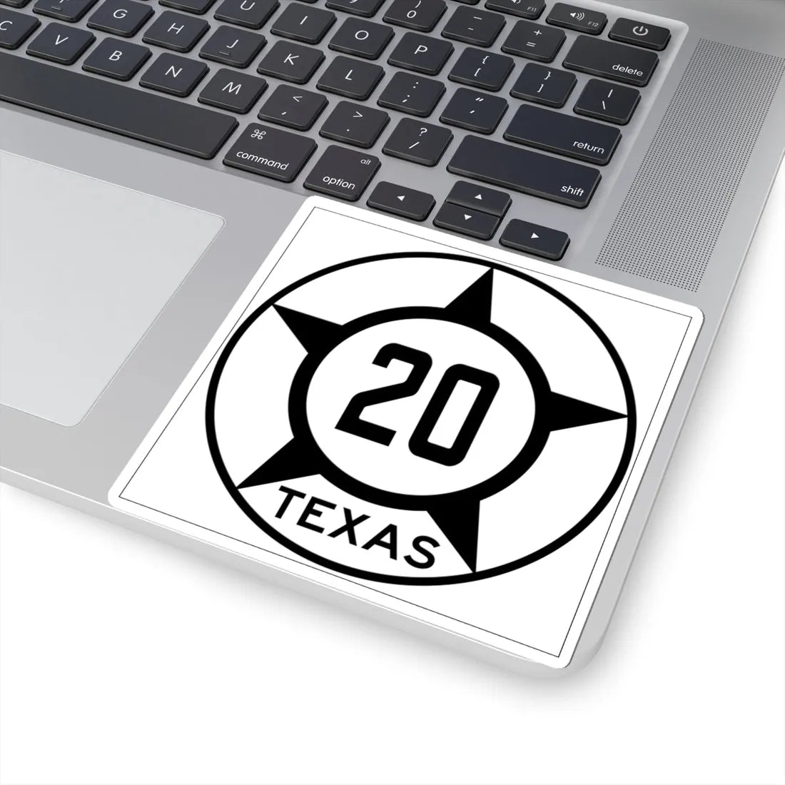 Old Texas 20 (Texas) (Road Sign) STICKER Vinyl Kiss-Cut Decal - The Sticker Space