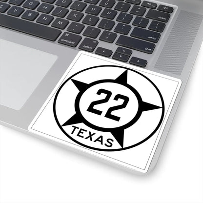 Old Texas 22 (Texas) (Road Sign) STICKER Vinyl Kiss-Cut Decal - The Sticker Space