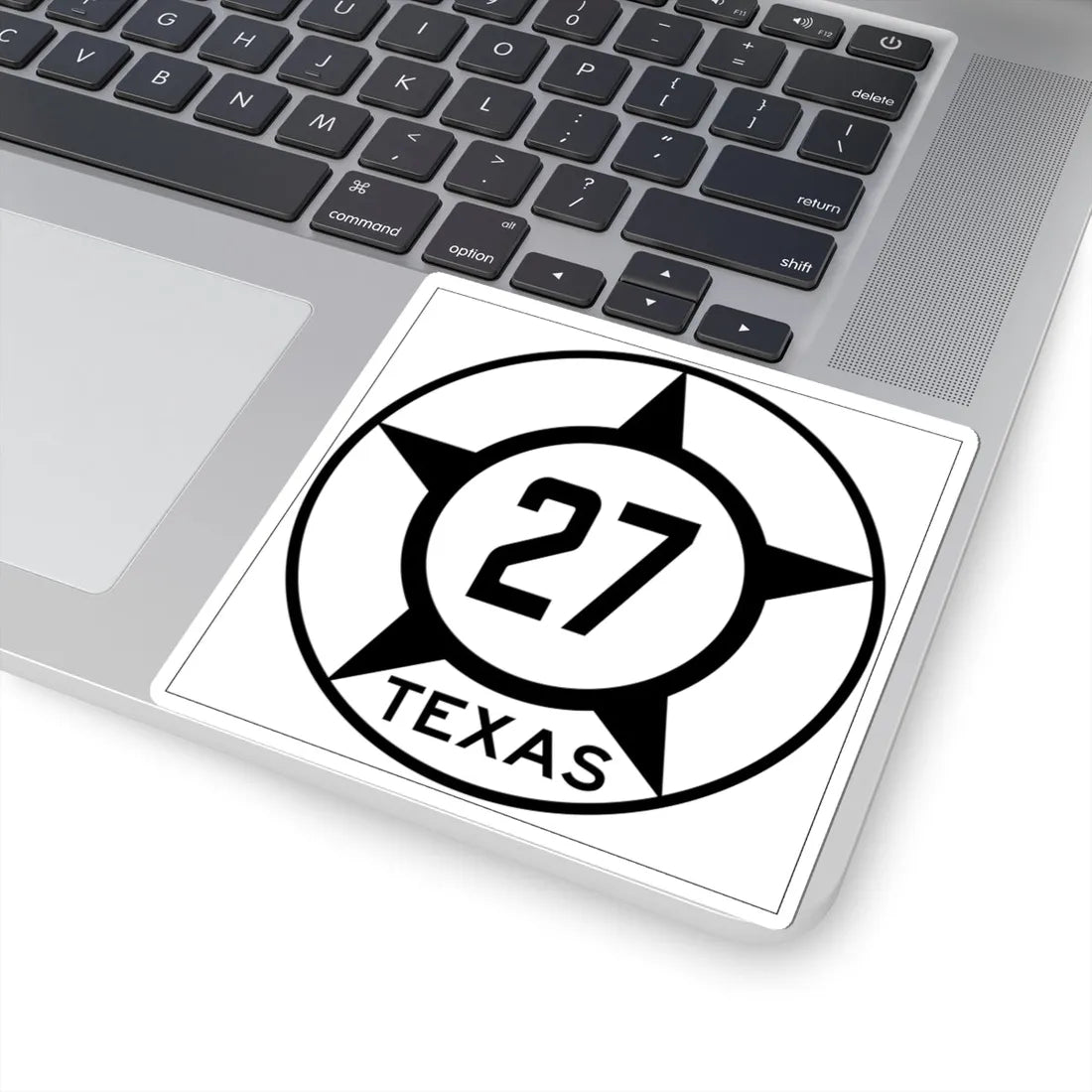 Old Texas 27 (Texas) (Road Sign) STICKER Vinyl Kiss-Cut Decal - The Sticker Space