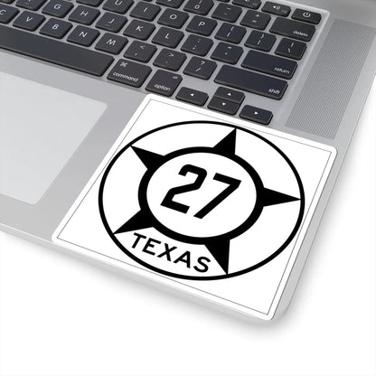 Old Texas 27 (Texas) (Road Sign) STICKER Vinyl Kiss-Cut Decal - The Sticker Space