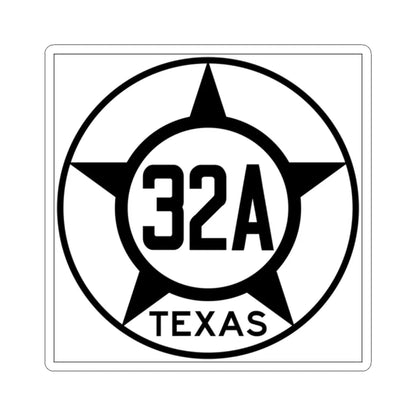 Old Texas 32A (Texas) (Road Sign) STICKER Vinyl Kiss-Cut Decal 2 Inch White - The Sticker Space