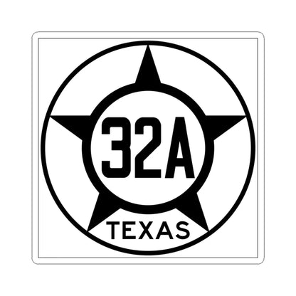 Old Texas 32A (Texas) (Road Sign) STICKER Vinyl Kiss-Cut Decal 4 Inch White - The Sticker Space