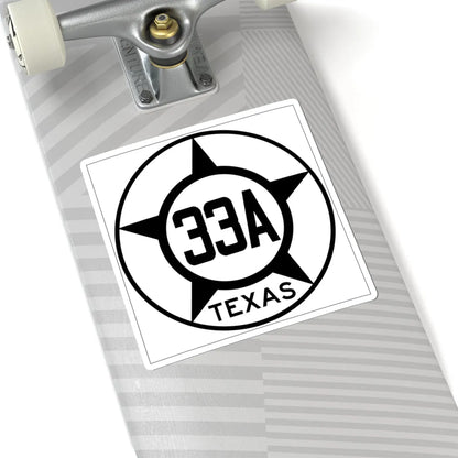 Old Texas 33A (Texas) (Road Sign) STICKER Vinyl Kiss-Cut Decal - The Sticker Space