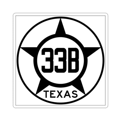 Old Texas 33B (Texas) (Road Sign) STICKER Vinyl Kiss-Cut Decal 6 Inch White - The Sticker Space