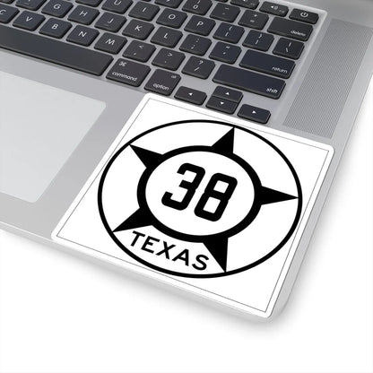 Old Texas 38 (Texas) (Road Sign) STICKER Vinyl Kiss-Cut Decal - The Sticker Space