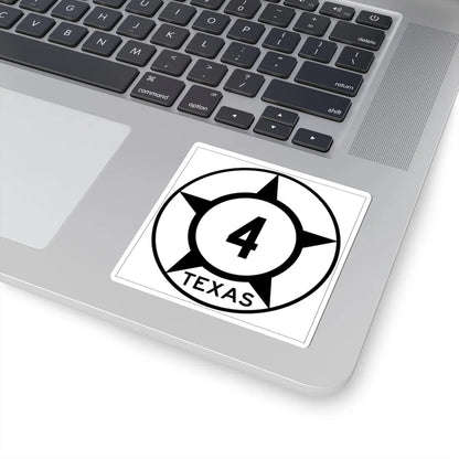 Old Texas 4 (Texas) (Road Sign) STICKER Vinyl Kiss-Cut Decal - The Sticker Space