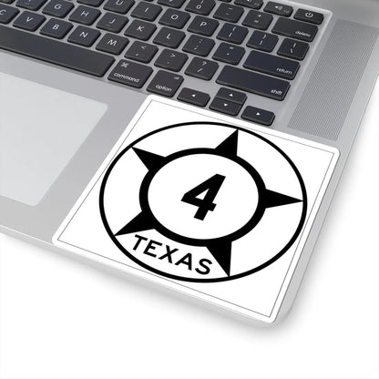 Old Texas 4 (Texas) (Road Sign) STICKER Vinyl Kiss-Cut Decal - The Sticker Space