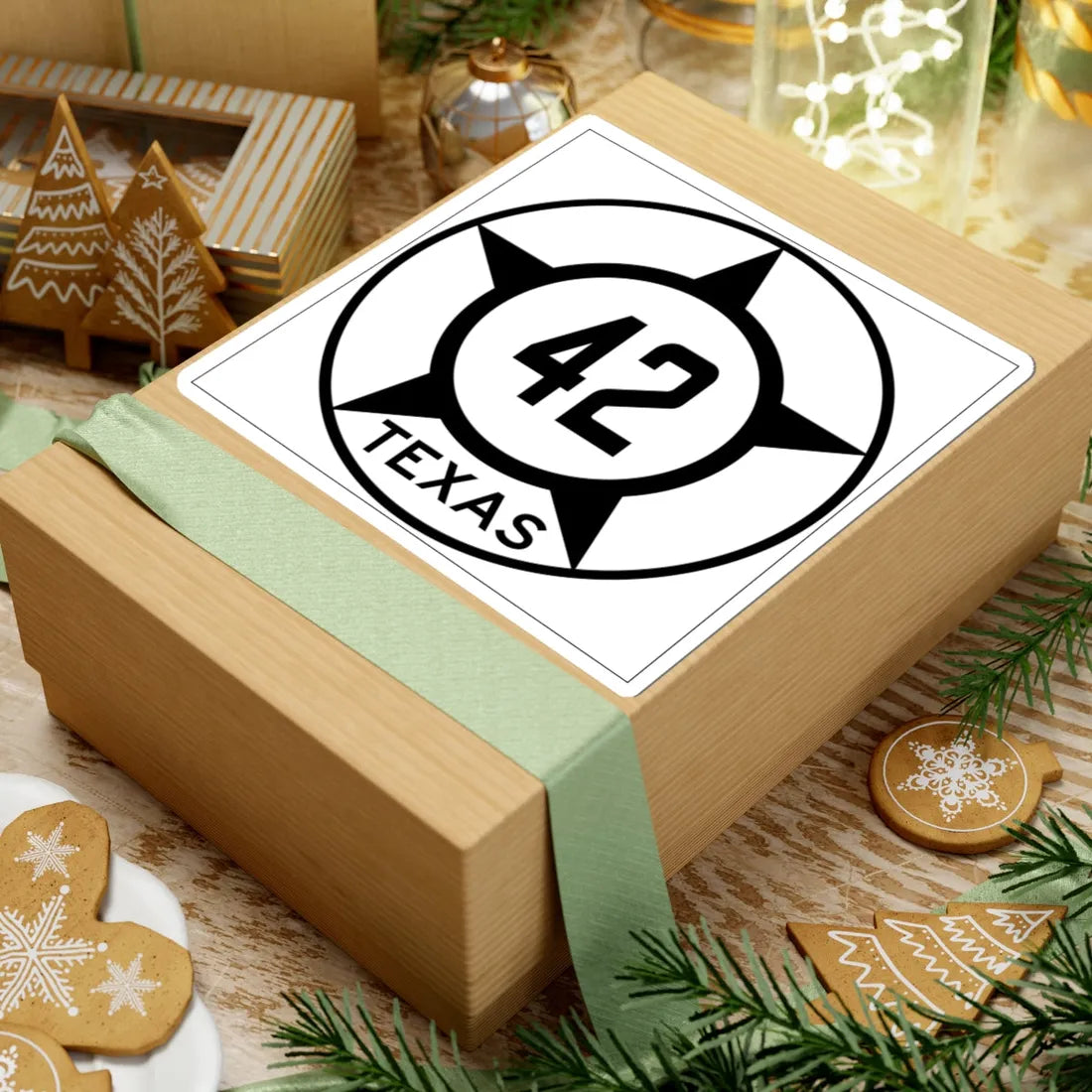 Old Texas 42 (Texas) (Road Sign) STICKER Vinyl Kiss-Cut Decal - The Sticker Space