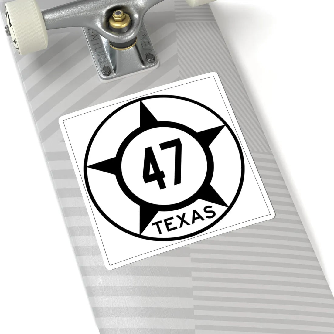 Old Texas 47 (Texas) (Road Sign) STICKER Vinyl Kiss-Cut Decal - The Sticker Space