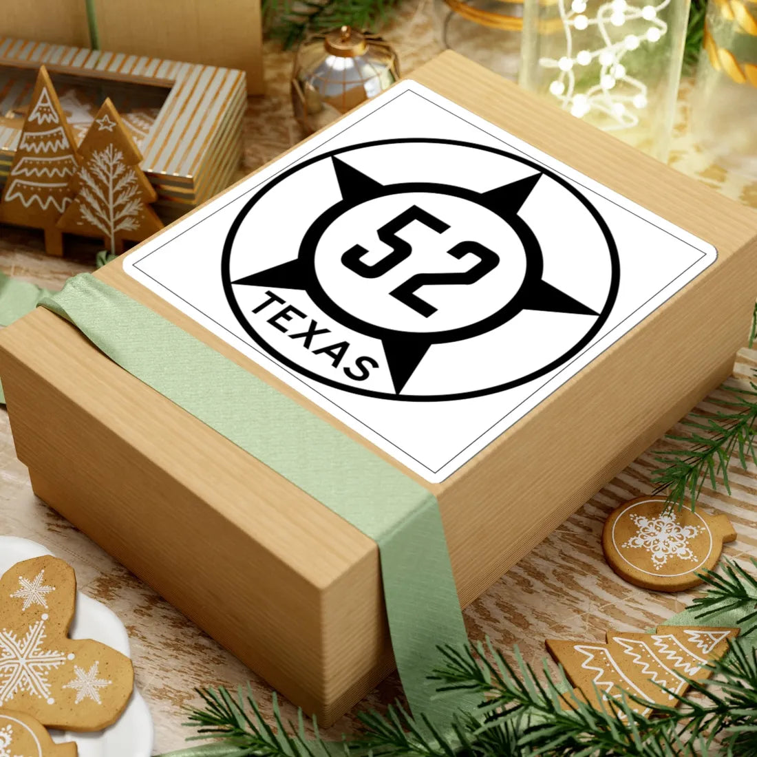 Old Texas 52 (Texas) (Road Sign) STICKER Vinyl Kiss-Cut Decal - The Sticker Space