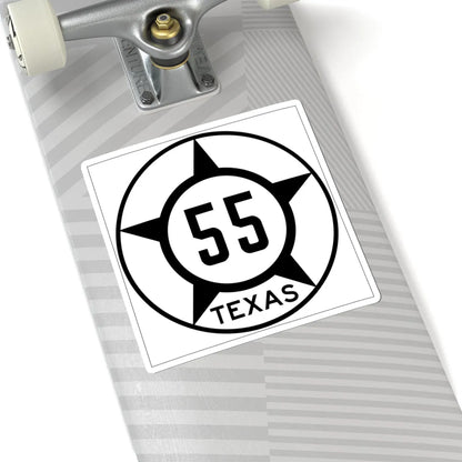 Old Texas 55 (Texas) (Road Sign) STICKER Vinyl Kiss-Cut Decal - The Sticker Space