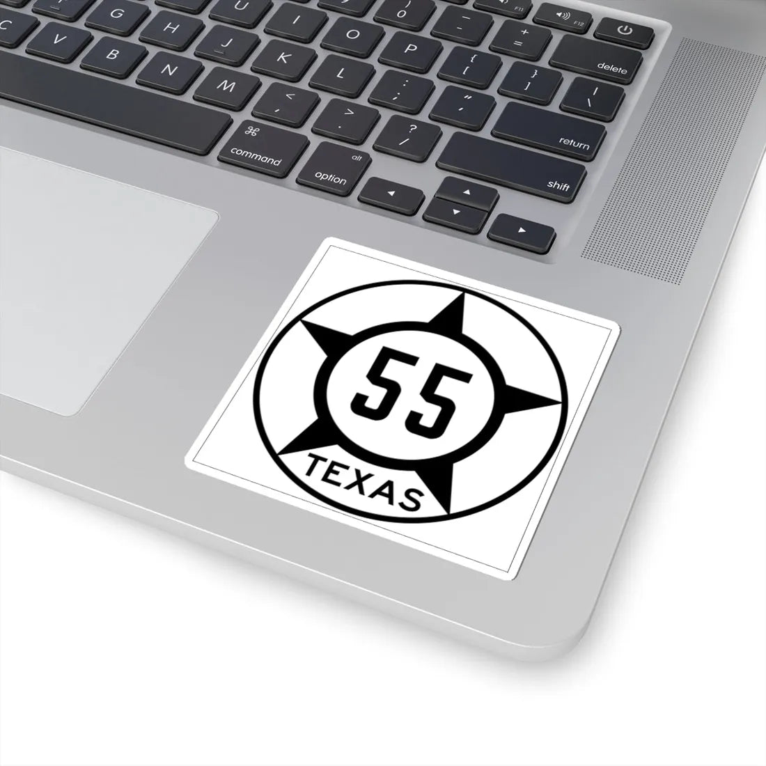 Old Texas 55 (Texas) (Road Sign) STICKER Vinyl Kiss-Cut Decal - The Sticker Space