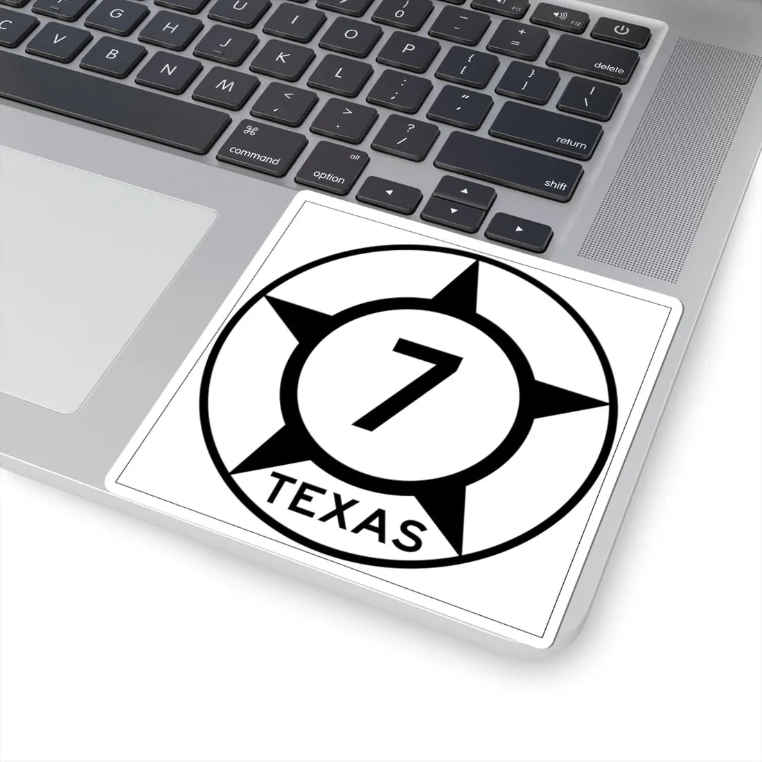 Old Texas 7 (Texas) (Road Sign) STICKER Vinyl Kiss-Cut Decal - The Sticker Space