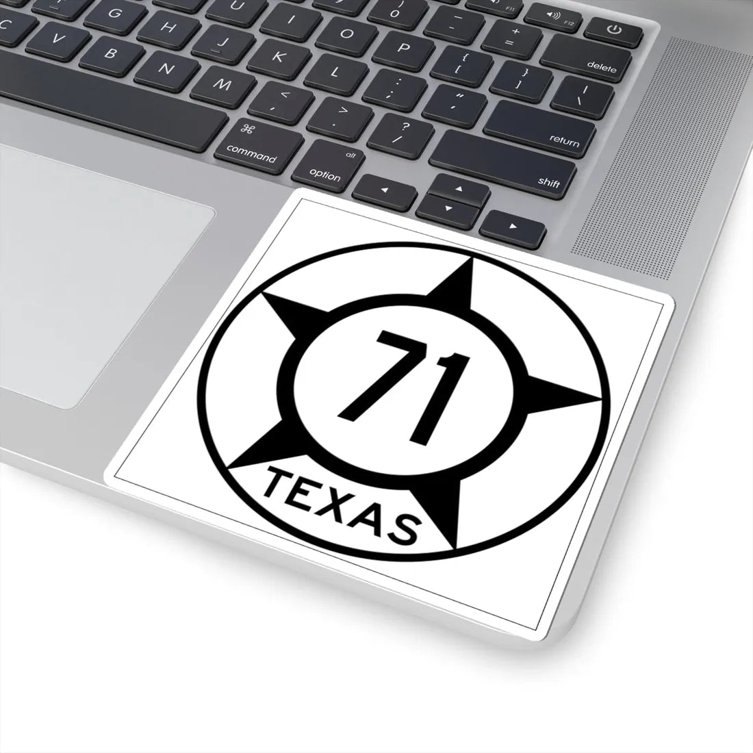 Old Texas 71 (Texas) (Road Sign) STICKER Vinyl Kiss-Cut Decal - The Sticker Space