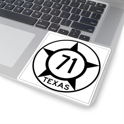 Old Texas 71 (Texas) (Road Sign) STICKER Vinyl Kiss-Cut Decal - The Sticker Space