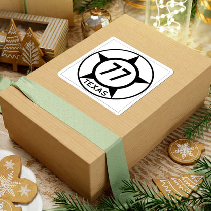 Old Texas 77 (Texas) (Road Sign) STICKER Vinyl Kiss-Cut Decal - The Sticker Space