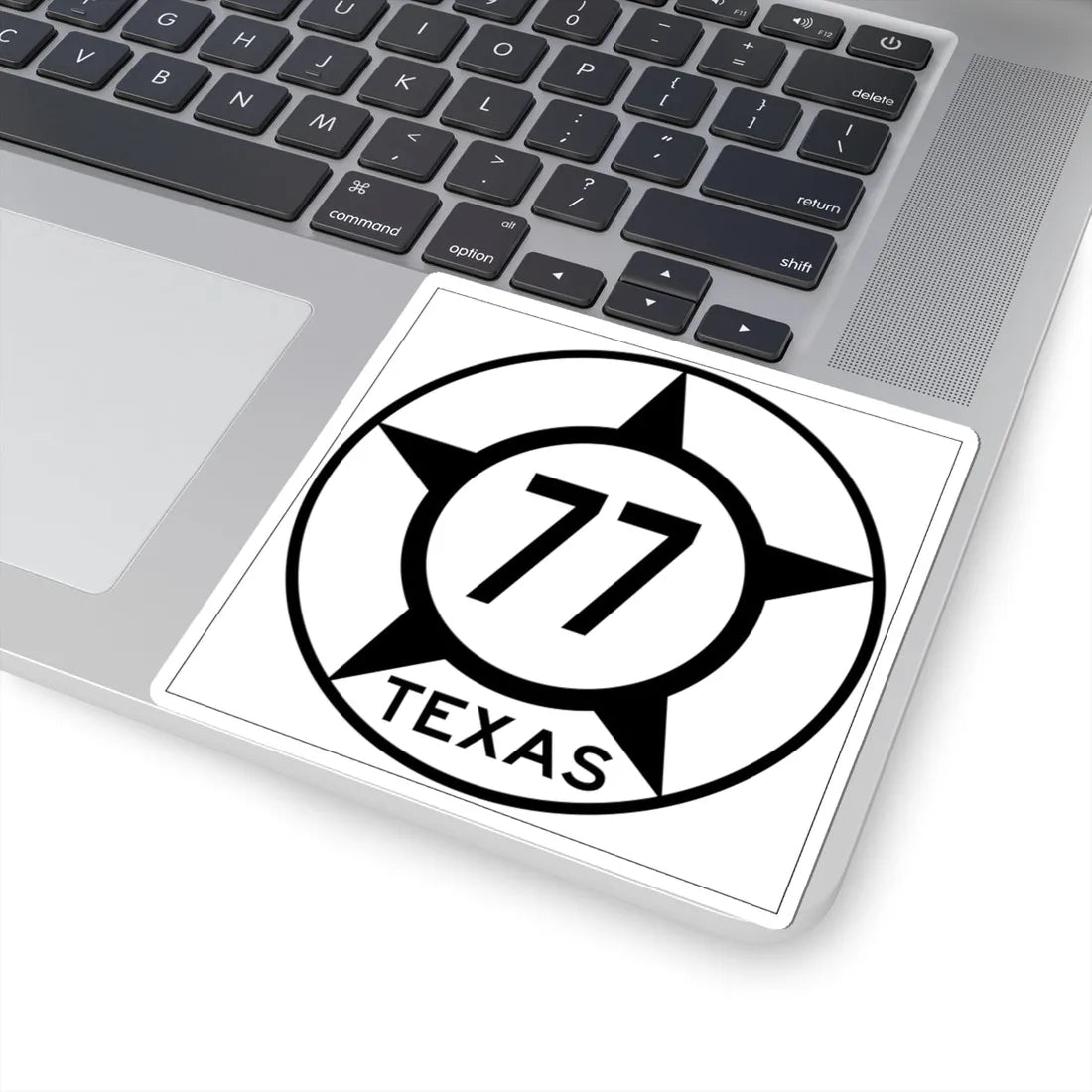 Old Texas 77 (Texas) (Road Sign) STICKER Vinyl Kiss-Cut Decal - The Sticker Space