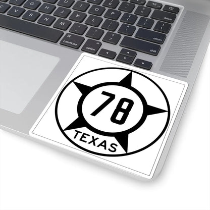 Old Texas 78 (Texas) (Road Sign) STICKER Vinyl Kiss-Cut Decal - The Sticker Space