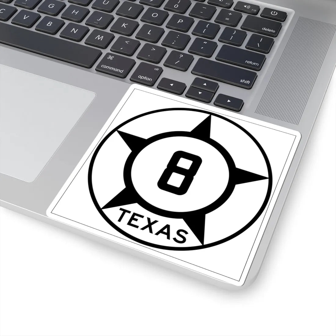 Old Texas 8 (Texas) (Road Sign) STICKER Vinyl Kiss-Cut Decal - The Sticker Space