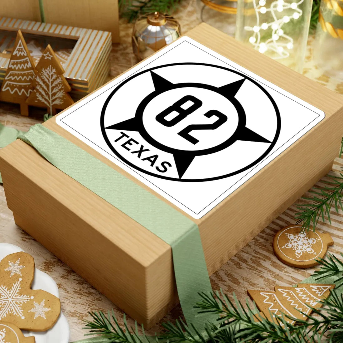 Old Texas 82 (Texas) (Road Sign) STICKER Vinyl Kiss-Cut Decal - The Sticker Space