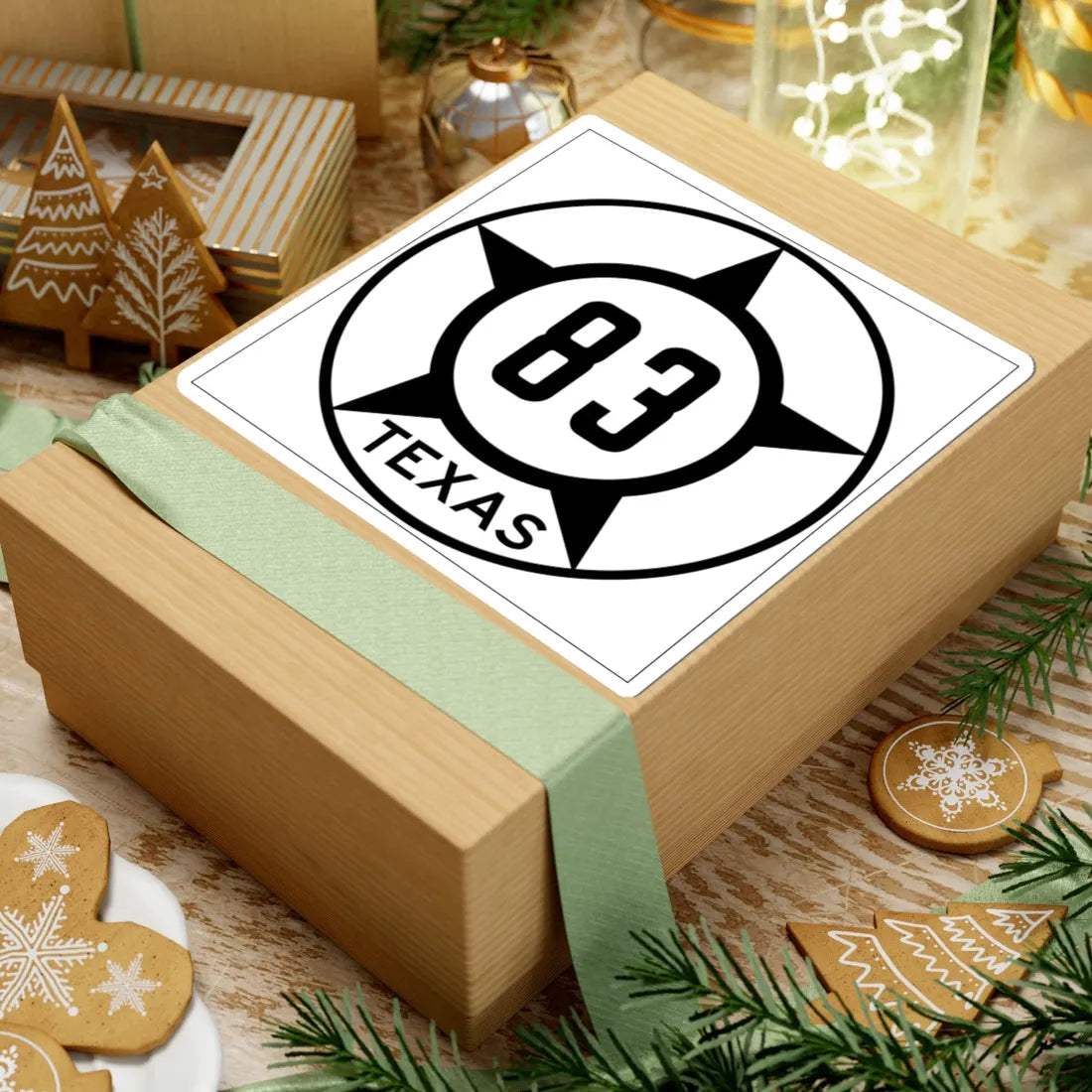 Old Texas 83 (Texas) (Road Sign) STICKER Vinyl Kiss-Cut Decal - The Sticker Space