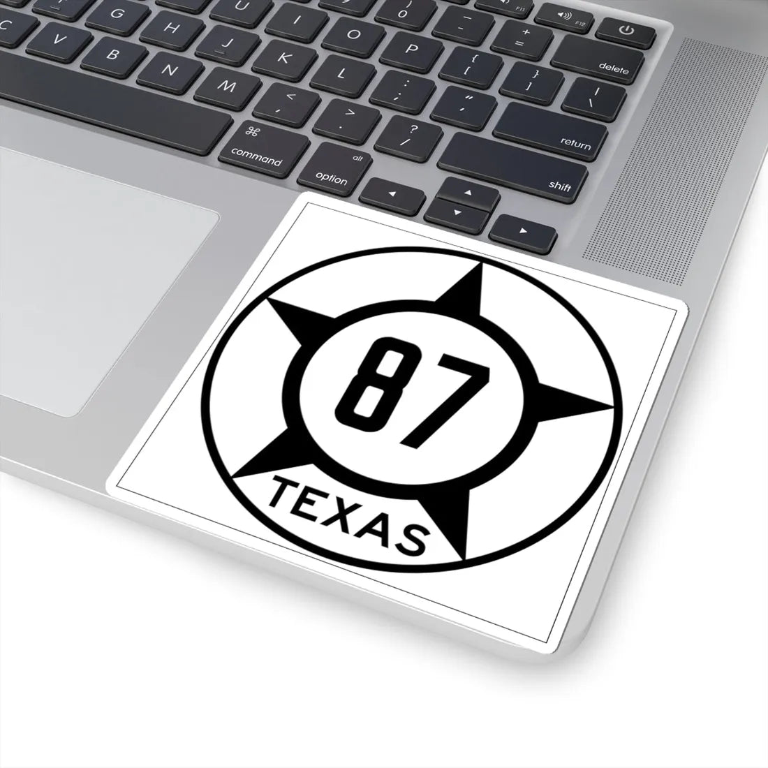 Old Texas 87 (Texas) (Road Sign) STICKER Vinyl Kiss-Cut Decal - The Sticker Space