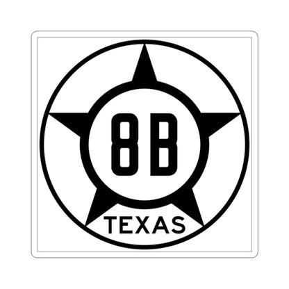 Old Texas 8B (Texas) (Road Sign) STICKER Vinyl Kiss-Cut Decal 2 Inch White - The Sticker Space
