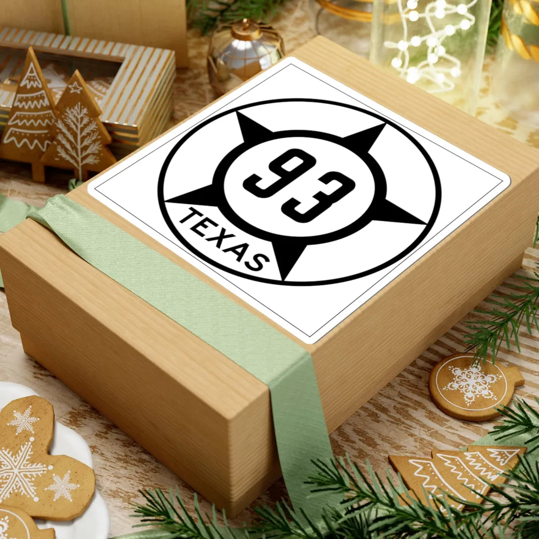 Old Texas 93 (Texas) (Road Sign) STICKER Vinyl Kiss-Cut Decal - The Sticker Space