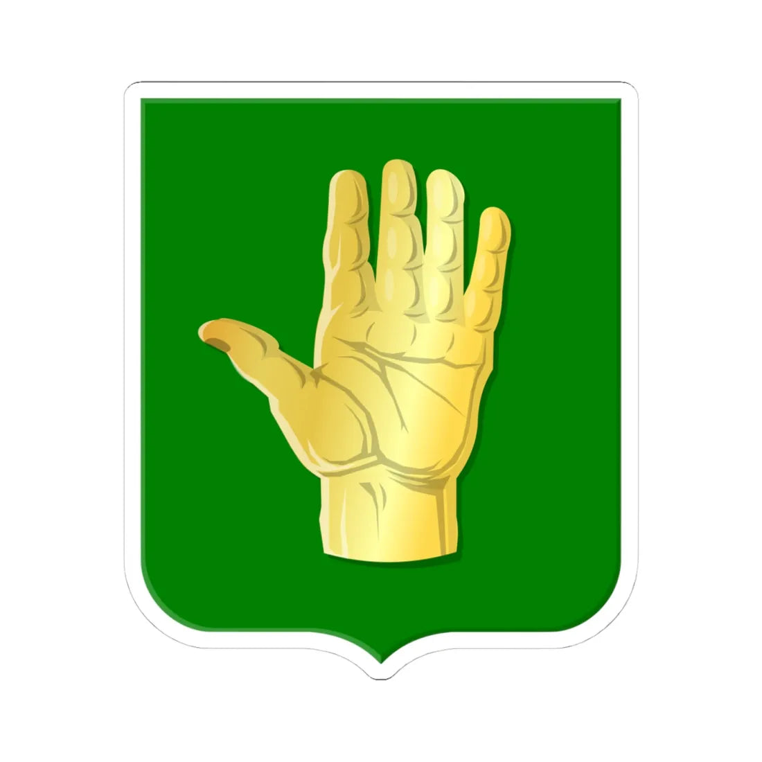 Oldemarkt wapen (Netherlands) (Coat of Arms) STICKER Vinyl Kiss-Cut Decal 4 Inch White - The Sticker Space