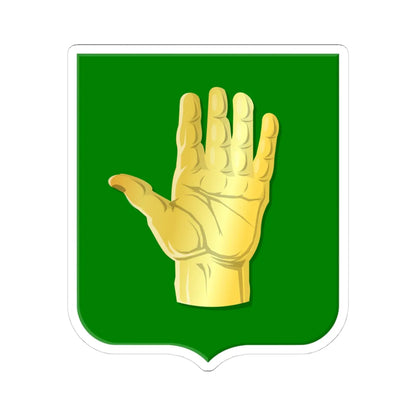 Oldemarkt wapen (Netherlands) (Coat of Arms) STICKER Vinyl Kiss-Cut Decal 4 Inch White - The Sticker Space