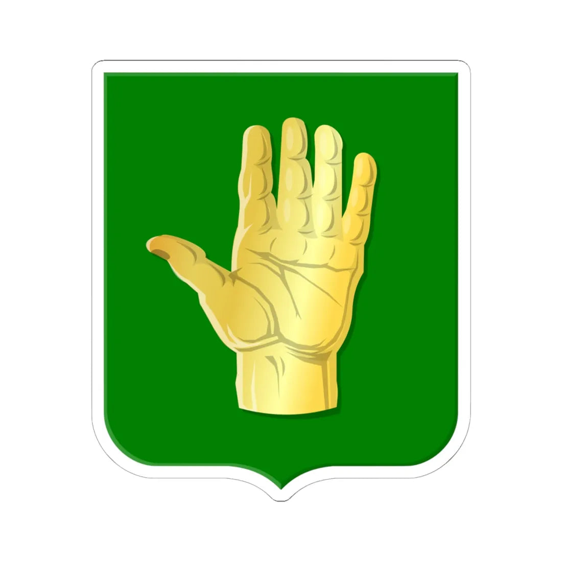 Oldemarkt wapen (Netherlands) (Coat of Arms) STICKER Vinyl Kiss-Cut Decal 6 Inch White - The Sticker Space