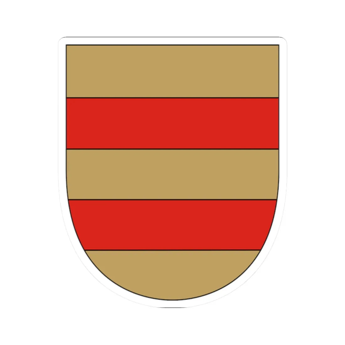 Oldenborgs våben (Denmark) (Coat of Arms) STICKER Vinyl Kiss-Cut Decal 2 Inch White - The Sticker Space