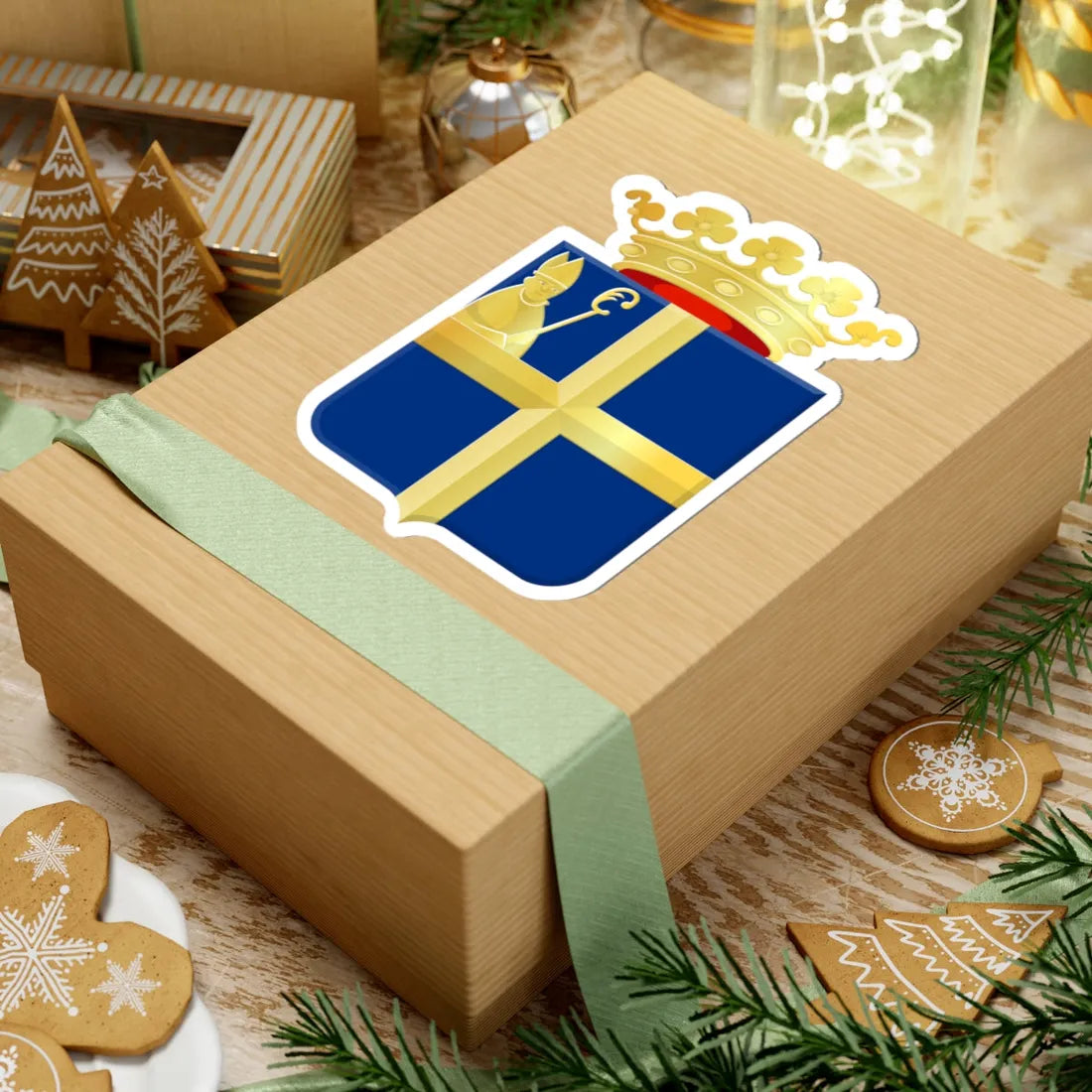 Oldenzaal wapen (Netherlands) (Coat of Arms) STICKER Vinyl Kiss-Cut Decal - The Sticker Space