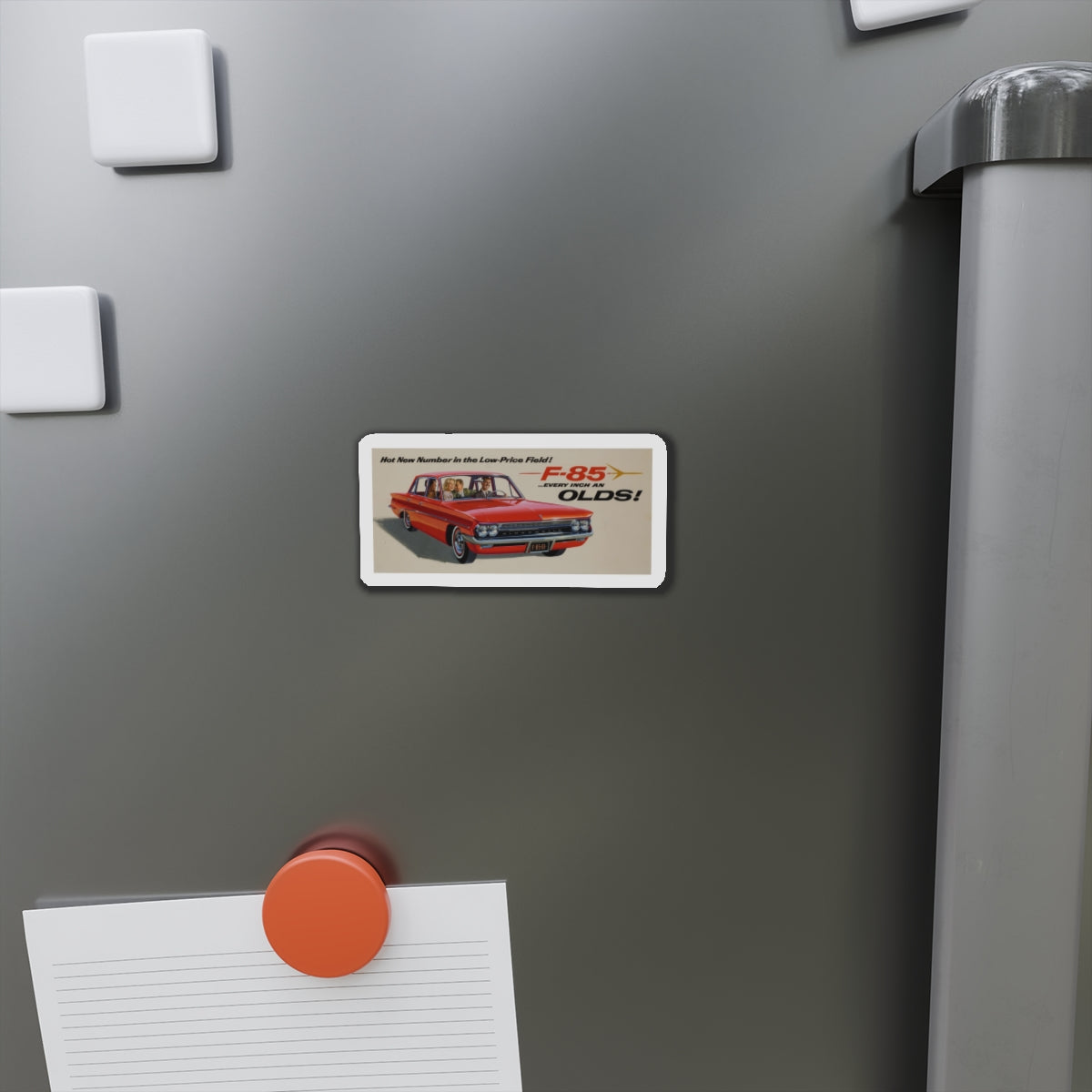 Oldsmobile F-85 advertisement (Magazine Illustration) Refrigerator Magnet-The Sticker Space