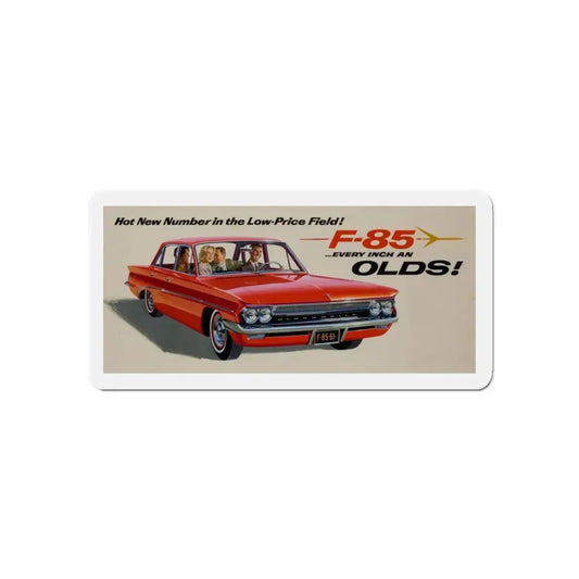 Oldsmobile F-85 advertisement (Magazine Illustration) Refrigerator Magnet 6 Inch - The Sticker Space