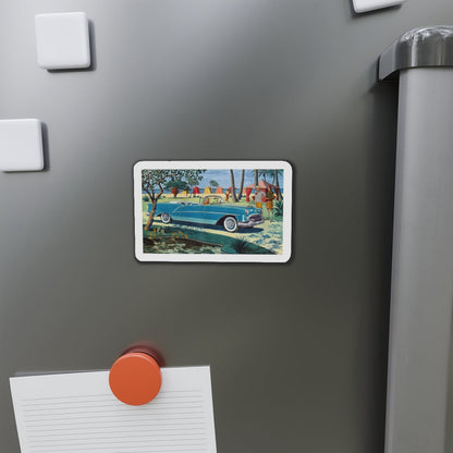 Oldsmobile Starfire, Esquire magazine, 1954 (Magazine Illustration) Refrigerator Magnet-The Sticker Space