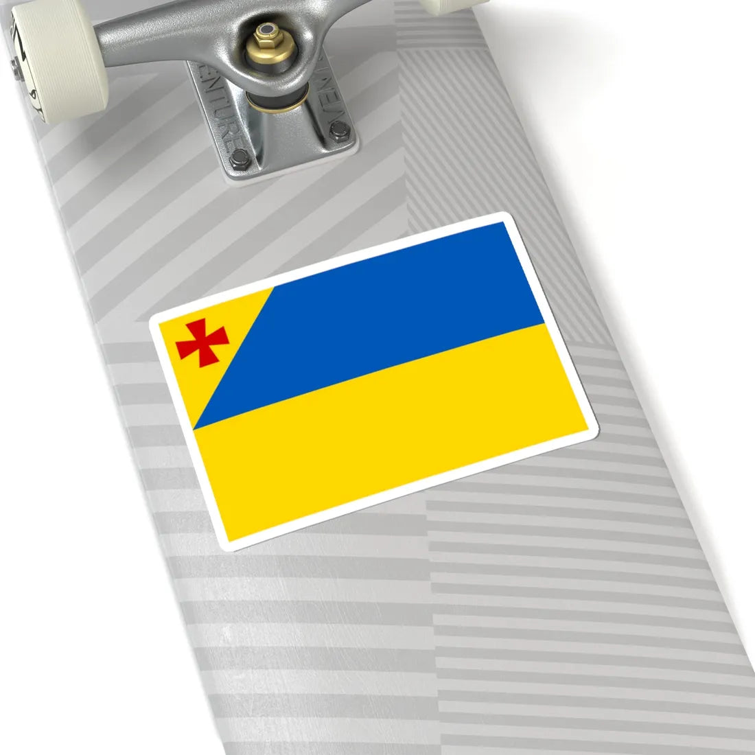 Oleksandriia Raion flag (Ukraine) STICKER Vinyl Kiss-Cut Decal - The Sticker Space