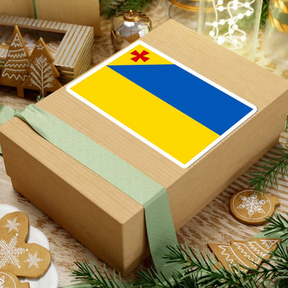 Oleksandriia Raion flag (Ukraine) STICKER Vinyl Kiss-Cut Decal - The Sticker Space