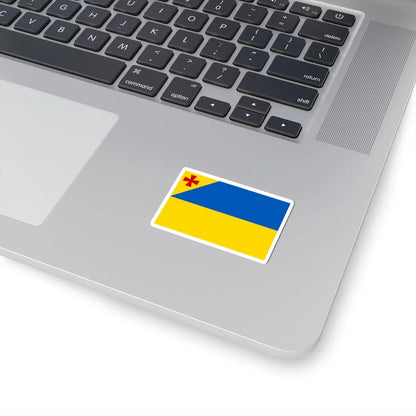 Oleksandriia Raion flag (Ukraine) STICKER Vinyl Kiss-Cut Decal - The Sticker Space